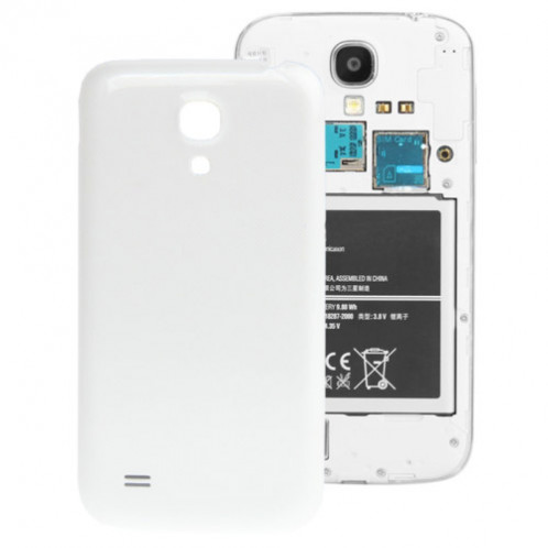 Version originale Lisse surface de remplacement en plastique couvercle arrière pour Samsung Galaxy S IV mini / i9190 (blanc) SV68WL126-35