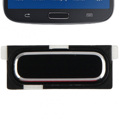 Clavier Grain pour Samsung Galaxy S IV mini / i9190 / i9192 (Noir) SC265B1641-33
