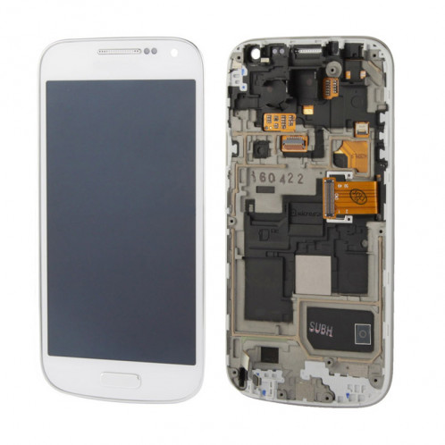 iPartsAcheter pour Samsung Galaxy S IV mini / i9195 / i9192 / i9190 Original LCD Affichage + Écran Tactile Digitizer Assemblée avec Cadre (Blanc) SI02931037-37