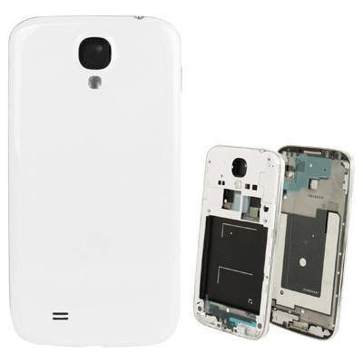 iPartsAcheter pour Samsung Galaxy S IV / i9500 châssis complet d'origine avec couvercle arrière (blanc) SI27WL1144-34