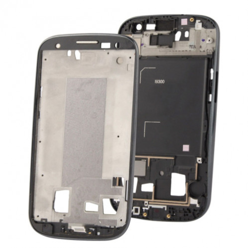 iPartsBuy 2 en 1 pour Samsung Galaxy S III / i9300 (écran LCD d'origine + châssis avant d'origine) (Noir) SI040B33-35
