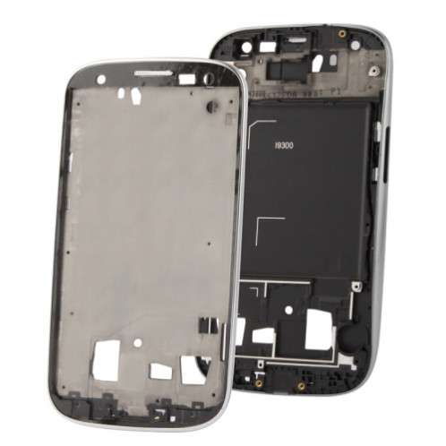 iPartsAcheter 2 en 1 pour Samsung Galaxy S III / i9300 (écran LCD d'origine + châssis avant d'origine) (argent) SI040S987-35