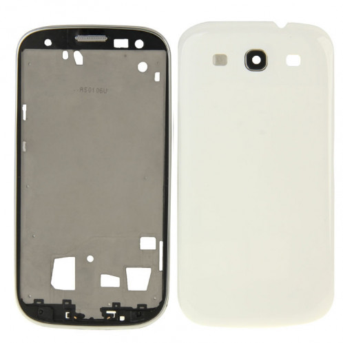 iPartsBuy pleine couverture de plaque frontale pour Samsung Galaxy SIII LTE / i9305 (blanc) SI538W1701-37