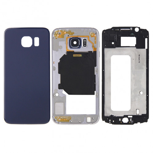 iPartsBuy Remplacement de la couverture du logement complet (logement avant LCD cadre cadre lunette + plaque arrière logement caméra Lens Panel + remplacement de la couverture arrière de la batterie) pour Samsung SI182L1550-39