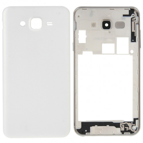 iPartsBuy Full Housing Cover (Cadre Moyen Bazel + Batterie Arrière) pour Samsung Galaxy J7 (Blanc) SI211W1578-39