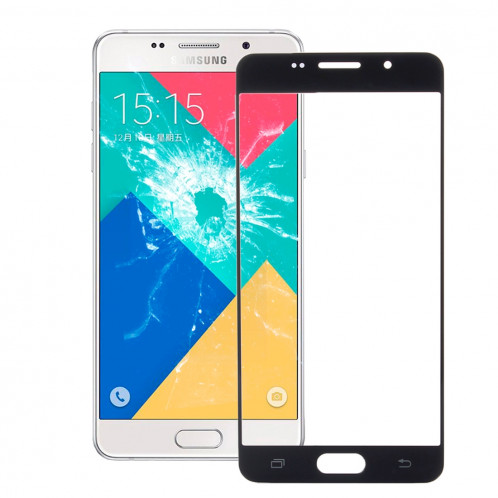 iPartsBuy Lentille extérieure en verre pour Samsung Galaxy A5 (2016) / A510 (Noir) SI651B1837-37