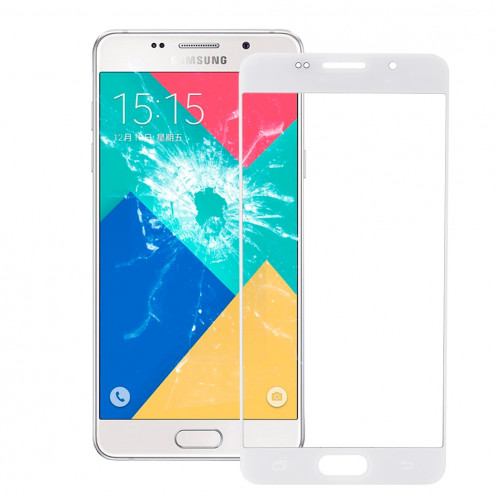 iPartsBuy Lentille en verre extérieure pour Samsung Galaxy A5 (2016) / A510 (Blanc) SI651W1940-37