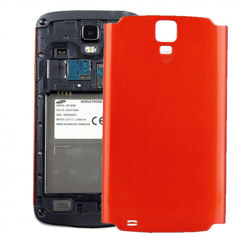 iPartsBuy Batterie Arrière Coque Arrière pour Samsung Galaxy S4 Actif / i537 (Rouge) SI653R1640-37