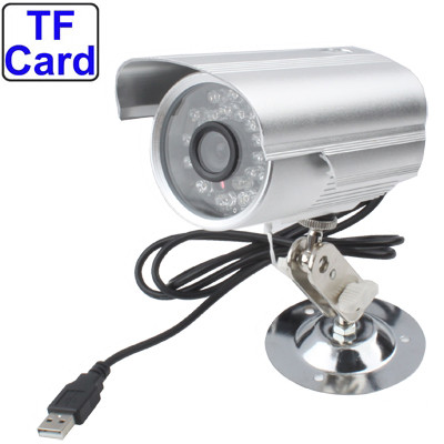 Caméra enregistreur vidéo numérique avec fente pour carte TF, enregistrement sonore de support / vision nocturne / fonction de détection de mouvement, distance de prise de vue: 10 m (argent) SH0773875-31