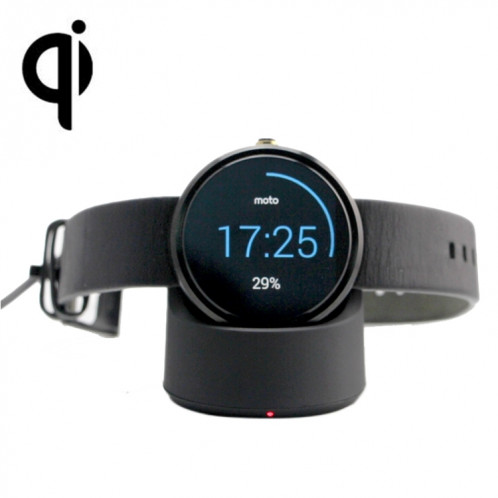 Chargeur sans fil standard Qi pour montre intelligente Motorola Moto 360 (noir) SH035B1694-35
