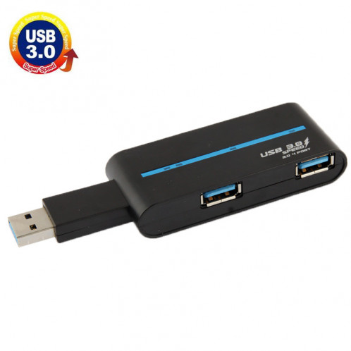 4 ports USB 3.0 Vitesse 480Mbps HUB (Noir) S410301772-35