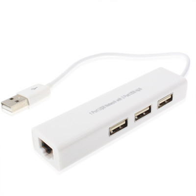 Réseau USB de 1 port avec le hub USB de 3 ports à la carte d'adaptateur de LAN Ethernet femelle RJ45 femelle S11088782-31