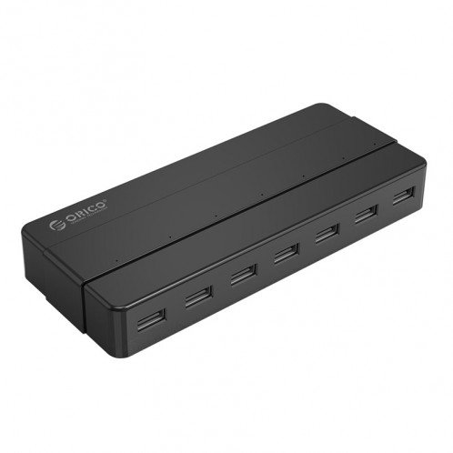 Orico H7928-U2-V1 Bureau 7 Ports USB 2.0 HUB avec adaptateur secteur (Noir) SO30521624-312