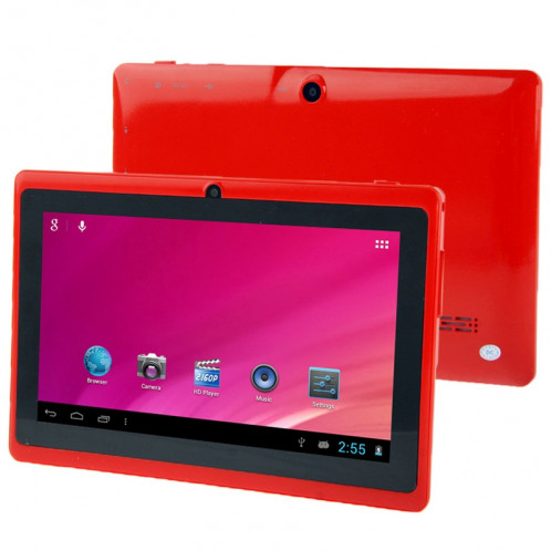 Tablet PC, 7,0 pouces, 512 Mo + 8 Go, Android 4.0, Allwinner A33 Quad Core 1,5 GHz (rouge) ST107R1450-313