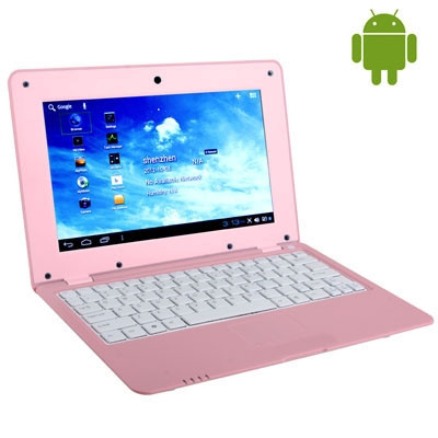 Ordinateur portable N1001, 10,1 pouces, 512 Mo + 4 Go, Android 4.0, VIA WM8880 Dual Core 1,5 GHz, WiFi, LAN (rose) SO136F1813-310