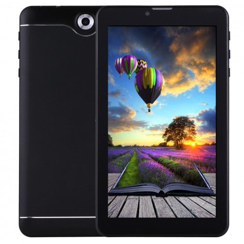7.0 pouces Tablet PC, 512 Mo + 8 Go, appel téléphonique 3G, Android 4.4.2, MTK6582 Quad Core jusqu'à 1,3 GHz, double SIM, WiFi, OTG, Bluetooth (noir) S7600B268-311