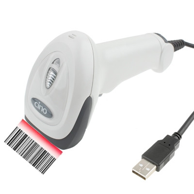 Lecteur de code à barres EAN UPC de laser de laser d'USB (Cino F680), gris SL38091765-36