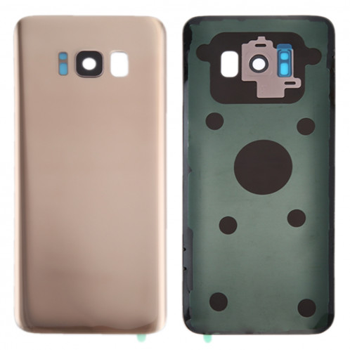 iPartsAcheter pour Samsung Galaxy S8 / G950 couvercle arrière de la batterie avec la lentille de la caméra Cover & Adhesive (Gold) SI38JL1913-36