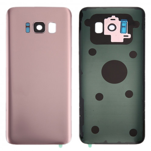 iPartsAcheter pour Samsung Galaxy S8 / G950 couvercle arrière de la batterie avec la lentille de la caméra Cover & Adhesive (or rose) SI8RGL81-36
