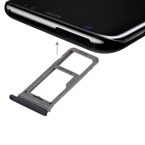 iPartsAcheter pour Samsung Galaxy S8 Carte SIM Plateau + Micro SD / Carte SIM Plateau (Noir) SI839B378-35