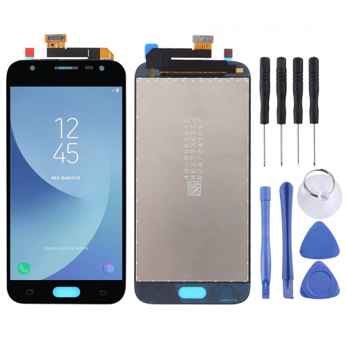 Ecran LCD d'origine et numériseur Full Assembly pour Galaxy J3 (2017) / J330 (noir) SH04BL220-36