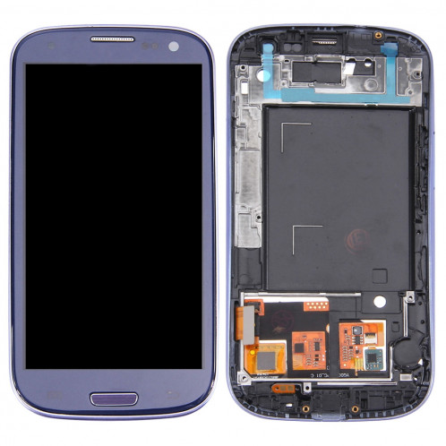 iPartsAcheter pour Samsung Galaxy SIII / i9300 écran LCD (4.65 pouces TFT) + écran tactile numériseur avec cadre (Pebble Blue) SI30DL317-37