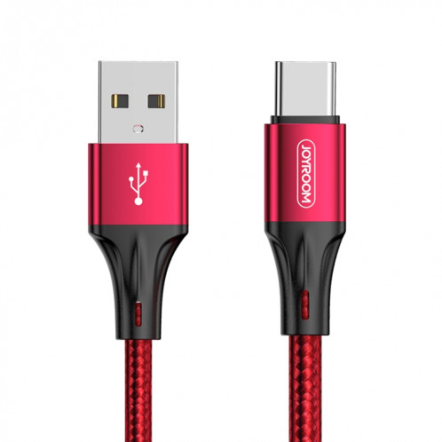 JOYROOM S-1030N1 N1 Series 1m 3A USB to USB-C / Type-C Data Sync Charge Cable (Red) SJ181R238-315