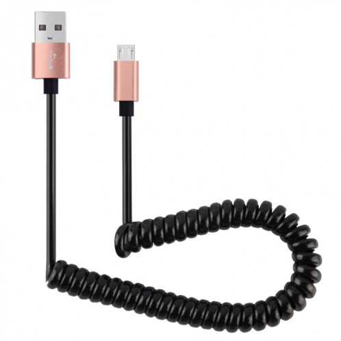 30cm à 100cm Style à ressort haute vitesse Micro USB vers USB 2.0 Câble spiralé à ressort élastique flexible Câble de synchronisation de données USB, Pour Galaxy, Huawei, Xiaomi, LG, HTC, Sony et autres SH77RG1268-39