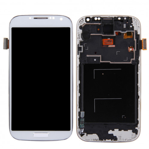 iPartsAcheter pour Samsung Galaxy S IV / i9500 / i9505 écran LCD (TFT) + écran tactile numériseur avec cadre (blanc) SI90WL1848-36