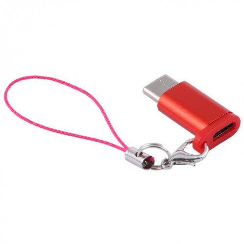Mini adaptateur de convertisseur USB vers Type-C et USB-C portable avec OTG (rouge) SH701R414-34