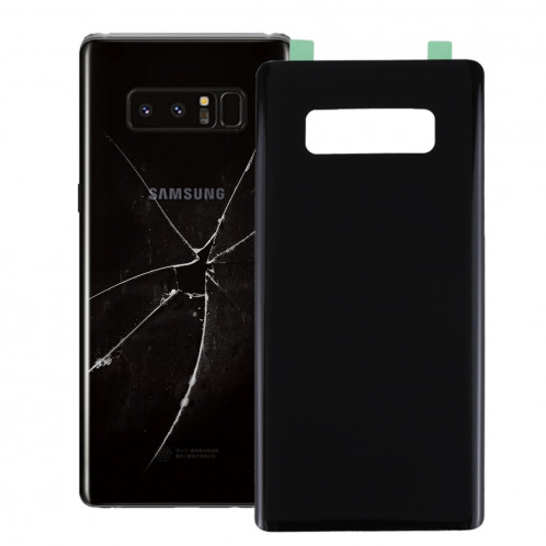 iPartsAcheter pour Samsung Galaxy Note 8 couvercle arrière de la batterie avec adhésif (noir) SI20BL1120-36
