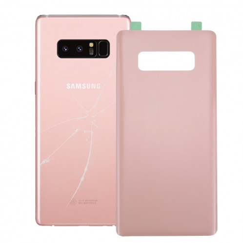 iPartsAcheter pour Samsung Galaxy Note 8 couvercle arrière de la batterie avec adhésif (rose) SI20FL409-36
