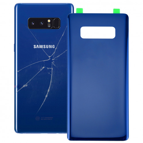 iPartsAcheter pour Samsung Galaxy Note 8 couvercle arrière de la batterie avec adhésif (bleu) SI20LL891-36