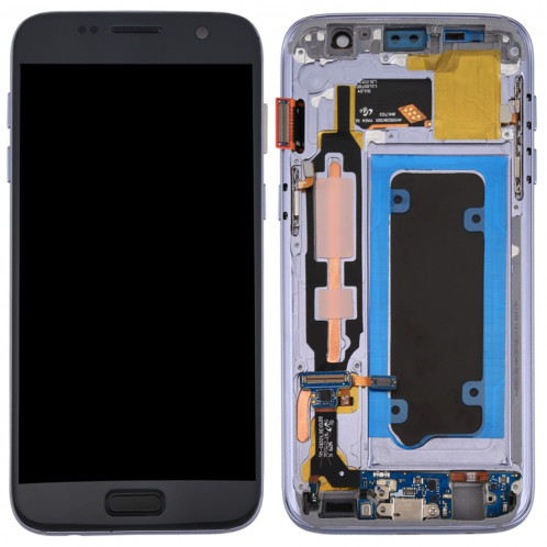 iPartsAcheter pour Samsung Galaxy S7 / G930V écran LCD + écran tactile Digitizer Assemblée avec cadre (Gris) SI04HL1393-36