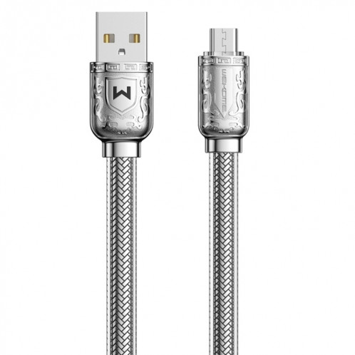 WK WDC-177 Câble de données de charge rapide USB vers micro USB Platinum 6 A, longueur 1 m (argent) SW973S1431-35