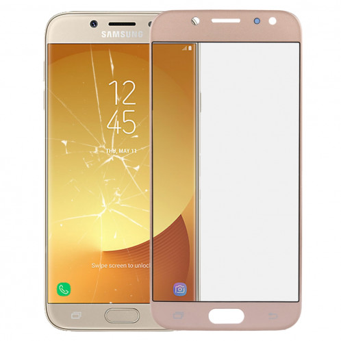 iPartsAcheter pour Samsung Galaxy J7 (2017) / J730 Écran Exterieur Lentille Externe (Or) SI61JL1146-36