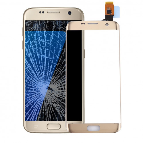 iPartsAcheter pour Samsung Galaxy S7 bord / G9350 / G935F / G935A numériseur d'écran tactile (or) SI39JL1886-35