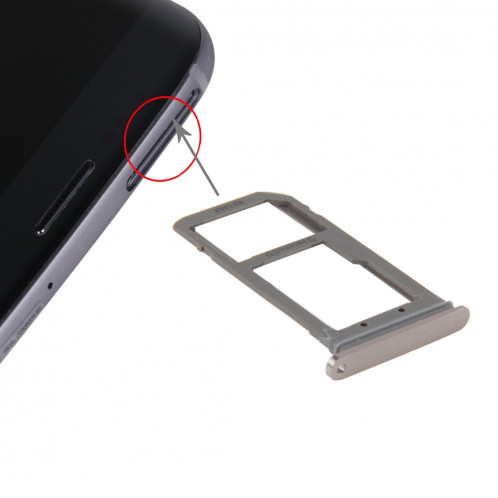 iPartsAchetez le plateau de carte SIM et le remplacement de plateau de carte micro d'écart-type pour le bord de Samsung Galaxy S7 / G935 (or rose) SI14RG620-34