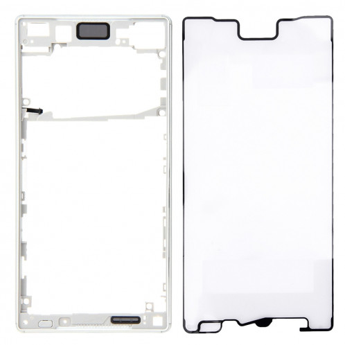 iPartsAcheter pour Sony Xperia Z5 (Version carte SIM simple) Remplacement de la lunette avant (Argent) SI078S479-37