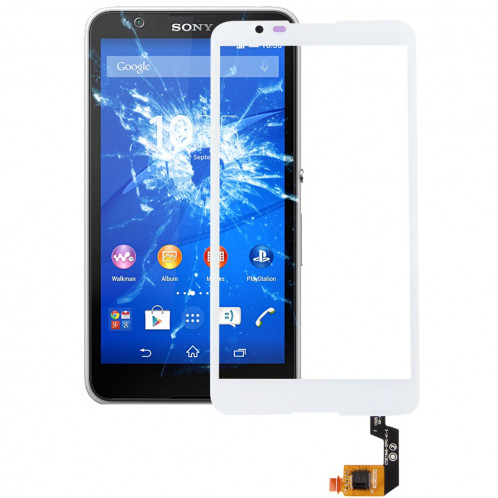 iPartsAcheter Écran tactile pour Sony Xperia E4 (Blanc) SI81WL1813-38