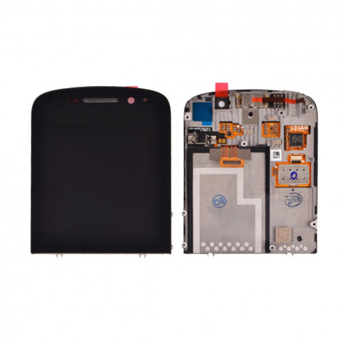 iPartsAcheter pour BlackBerry Q10 écran LCD + écran tactile Digitizer Assemblée avec cadre (Noir) SI165B1357-35