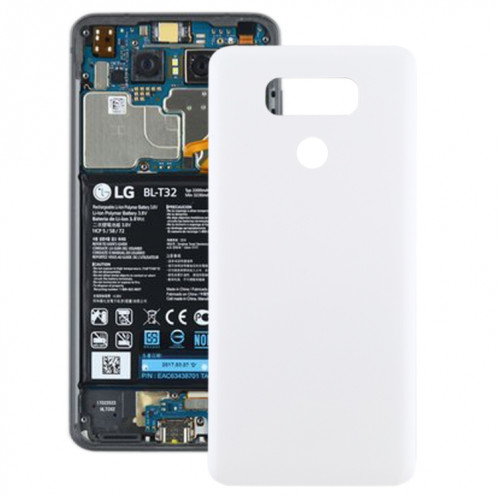 Cache arrière pour LG G6 / H870 / H870DS / H872 / LS993 / VS998 / US997 (blanc) SH30WL1037-36