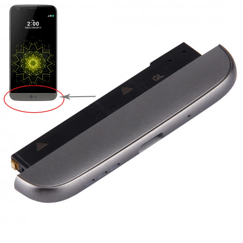 iPartsAcheter pour LG G5 / H840 / H850 Bas (Chargeur Dock + Microphone + Haut-parleur Ringer Buzzer) Module (Gris) SI60HL256-35