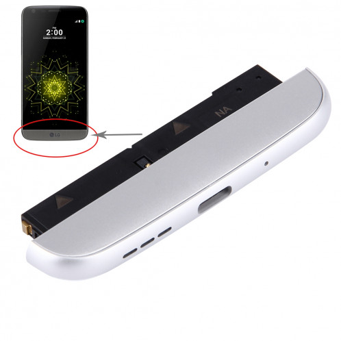 iPartsAcheter pour LG G5 / H840 / H850 Bas (Chargeur Dock + Microphone + Haut-parleur Ringer Buzzer) Module (Argent) SI60SL716-35