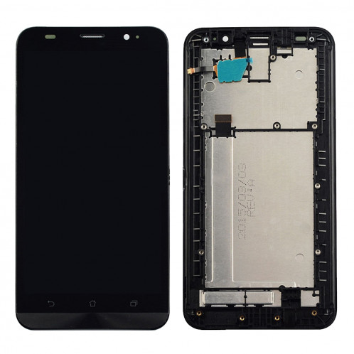 iPartsAcheter pour Asus Zenfone 2 / ZE551ML / Z00AD / Z00ADB / Z00ADA écran LCD + écran tactile Digitizer Assemblée avec cadre (Noir) SI300B1113-37