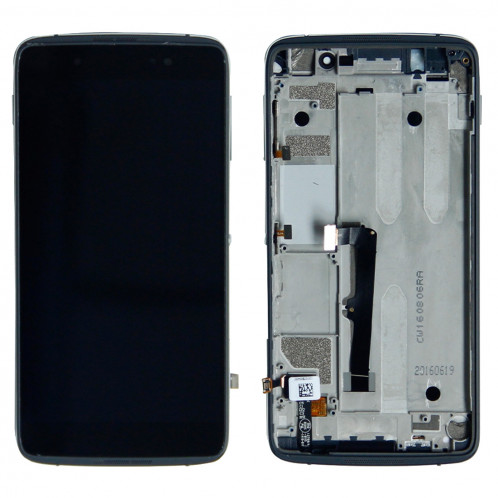 iPartsAcheter pour Alcatel One Touch Idol 4 LTE / 6055 LCD écran + écran tactile Digitizer Assemblée avec cadre (Noir) SI369B367-36