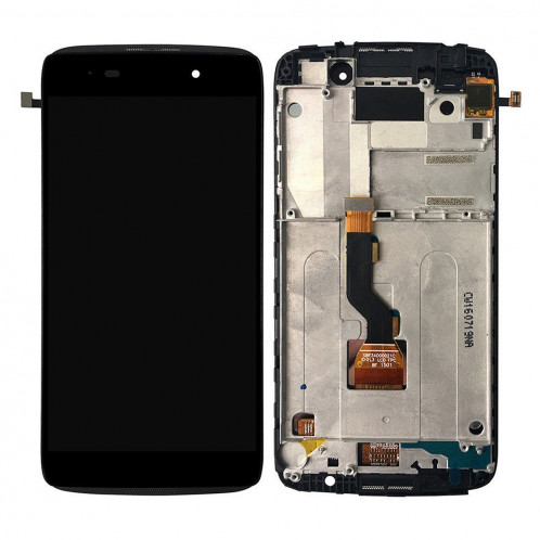 iPartsAcheter pour Alcatel One Touch Idol 3 4.7 LTE / 6039 écran LCD + écran tactile Digitizer Assemblée avec cadre (Noir) SI370B1454-35