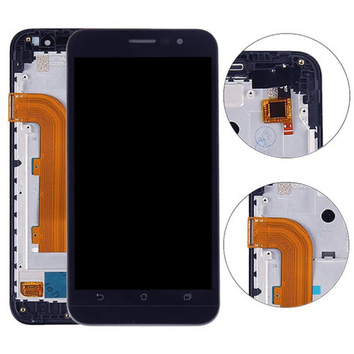 iPartsAcheter pour Asus Zenfone Go ZB500KL X00AD 5.0 ​​pouces Écran LCD + Écran Tactile Digitizer Assemblée avec Cadre (Noir) SI36BL1940-37