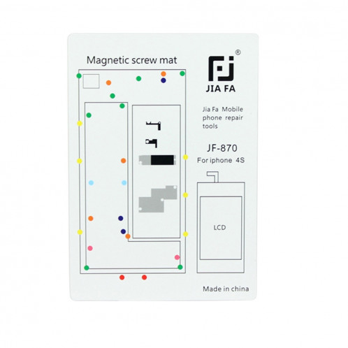 JIAFA pour tapis de vis magnétiques pour iPhone 4S SJ0448217-34