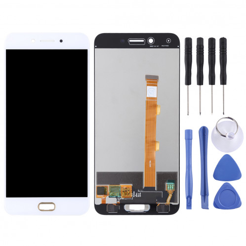 Écran LCD et numériseur Assemblée complète pour OPPO A77 (blanc) SH576W1804-36